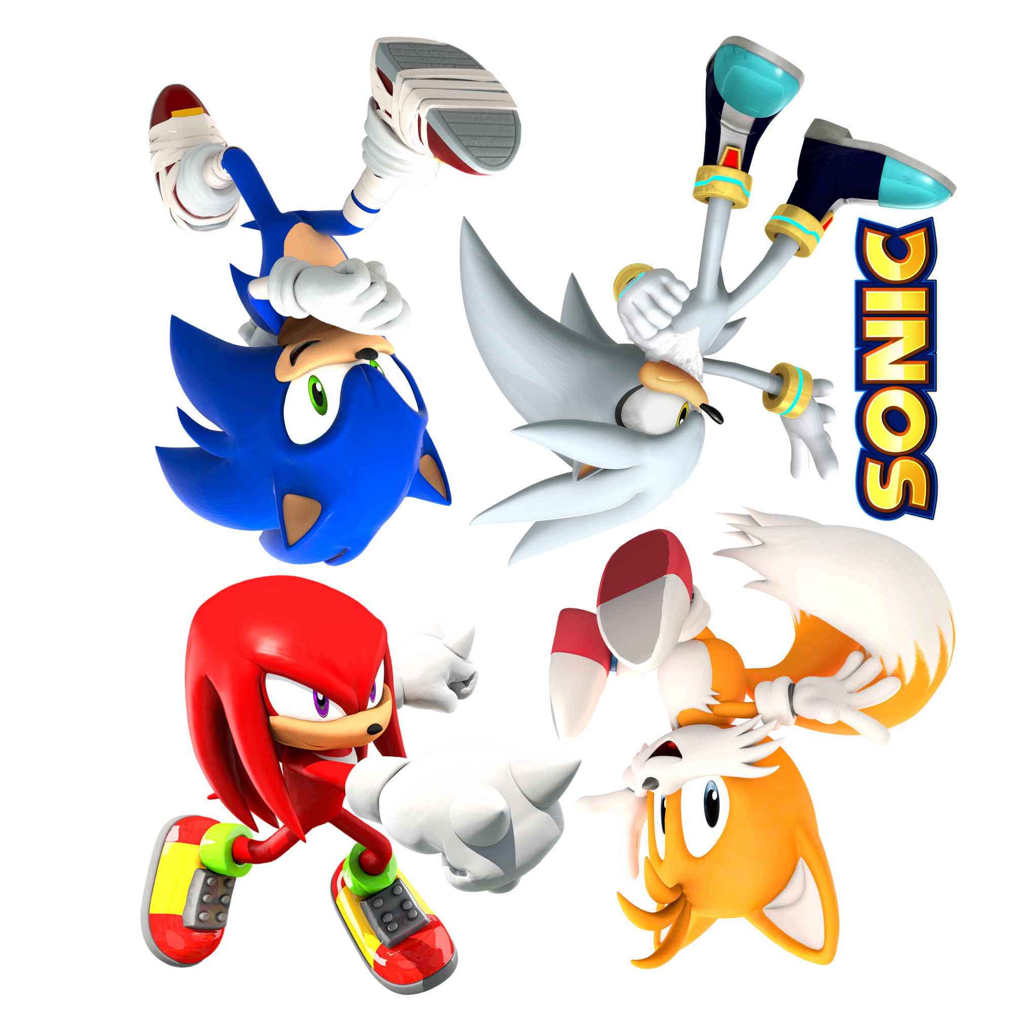 Textilní samolepka Sonic a přátelé